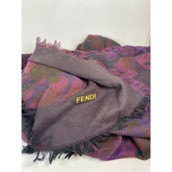 Luxury Fendi Fringe Shawl - Picture 1 of 11